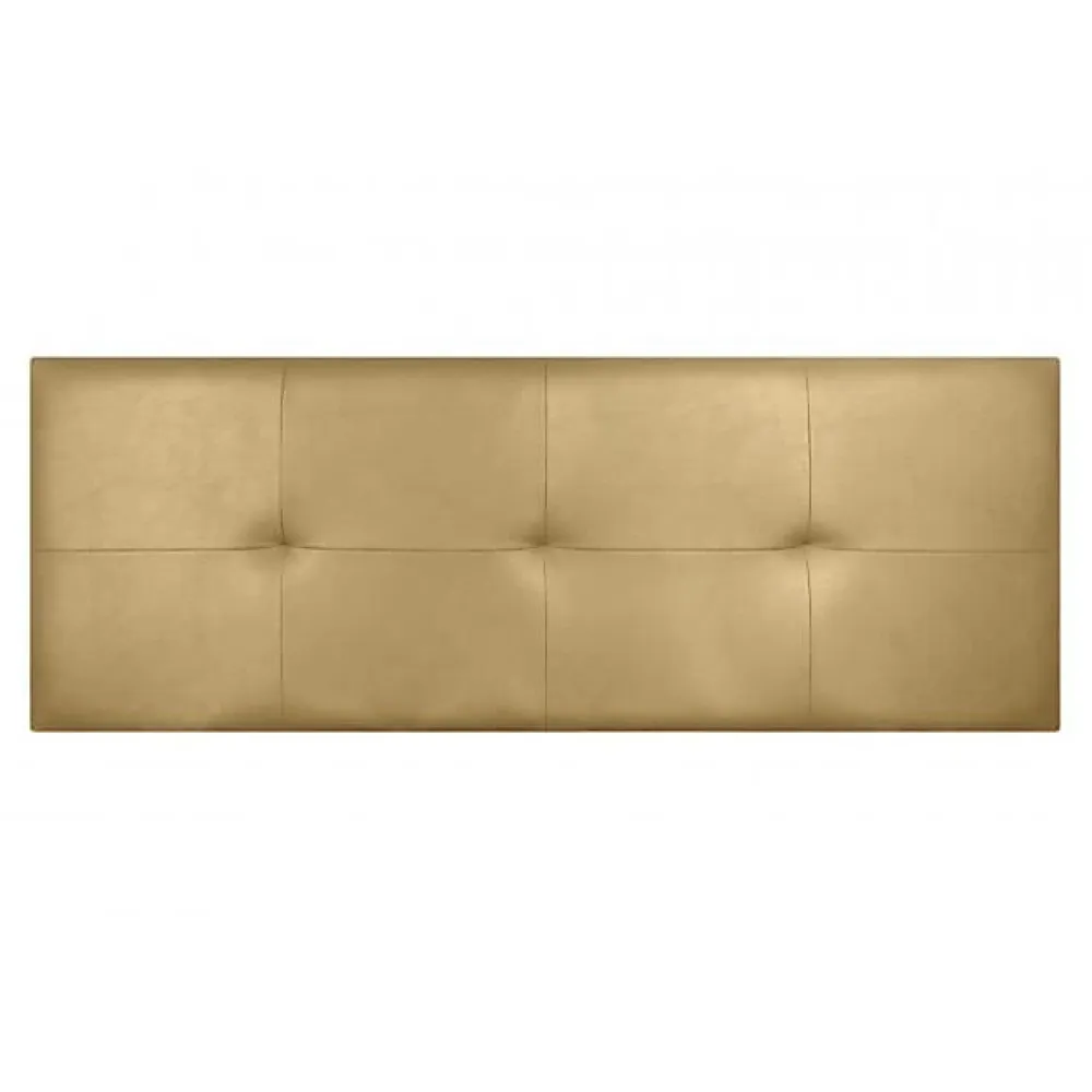 Tête de lit - Cala - Similicuir doré - 160 cm - Rembourrage en mousse HR - Fabriqué en Espagne>Eccox Online