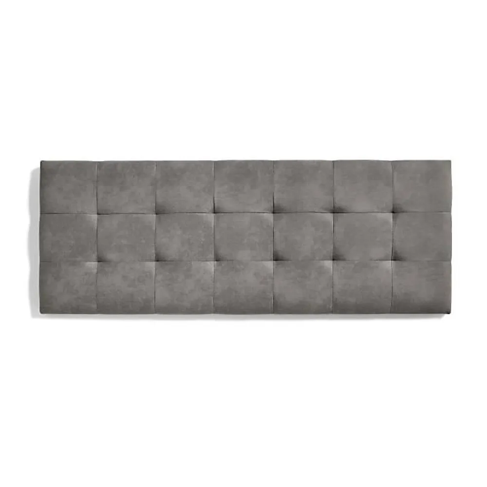 Tête de lit 105 Capitone Damier Tissu Anti-Tache 112x57x5cm Gris.>Eccox Online