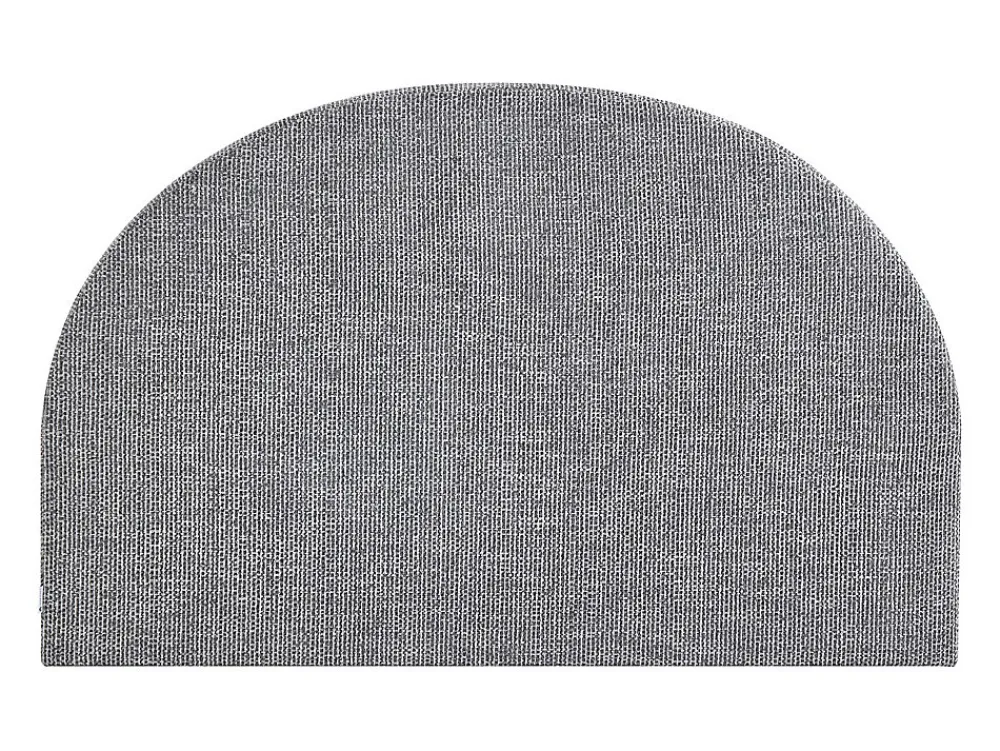 Vente-unique Tête de lit 140 cm - Tissu texturé - Gris - PANIOTI* Tête De Lit