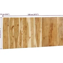 Vidaxl Tête de lit 120 cm bois d'acacia massif* Tête De Lit