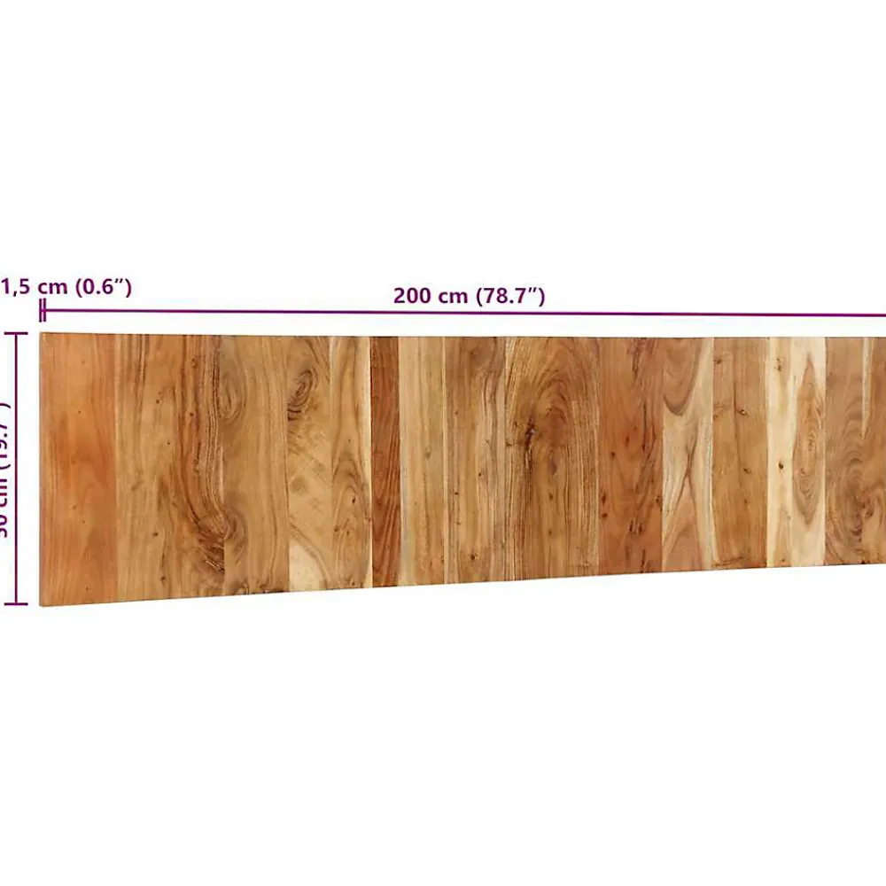 Tête de lit 200 cm bois massif d'acacia>Vidaxl Discount