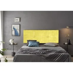Eccox Tête de lit - Dalia - Nid Pistache - 160 cm - Tissu anti-taches - Fabrication manuelle* Tête De Lit
