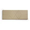 Tête de lit - - 112 x 57 cm - Similicuir camel - Design moderne - Rembourrage mousse>Eccox Clearance