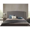 Eccox Tête de lit - - Ambar - Similicuir gris - 115x115x8 cm - Aquaclean antitache* Tête De Lit