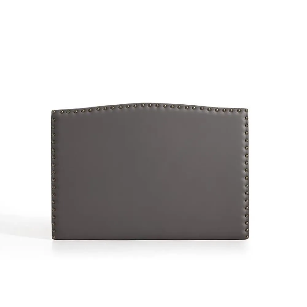 Eccox Tête de lit - - Ambar - Similicuir gris - 115x115x8 cm - Aquaclean antitache* Tête De Lit