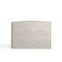 Eccox Tête de lit - - Ambar - Tissu Aquaclean - Gris - 160x115x8 cm* Tête De Lit