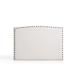 Eccox Tête de lit - - Ambar - Similicuir blanc - 115x115x8 cm - Aquaclean antitache* Tête De Lit