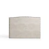Eccox Tête de lit - - Ambar - Tissu Aquaclean - Gris - 154x115x8 cm* Tête De Lit