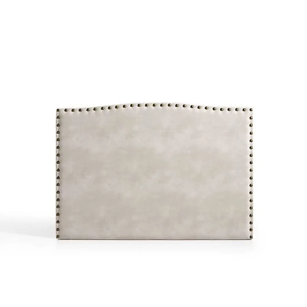 Eccox Tête de lit - - Ambar - Tissu Aquaclean - Gris - 154x115x8 cm* Tête De Lit