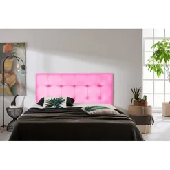 Eccox Tête de lit - - Aster - Similicuir rose - 145 cm - Épaisseur 8 cm - Garantie 2 ans* Tête De Lit