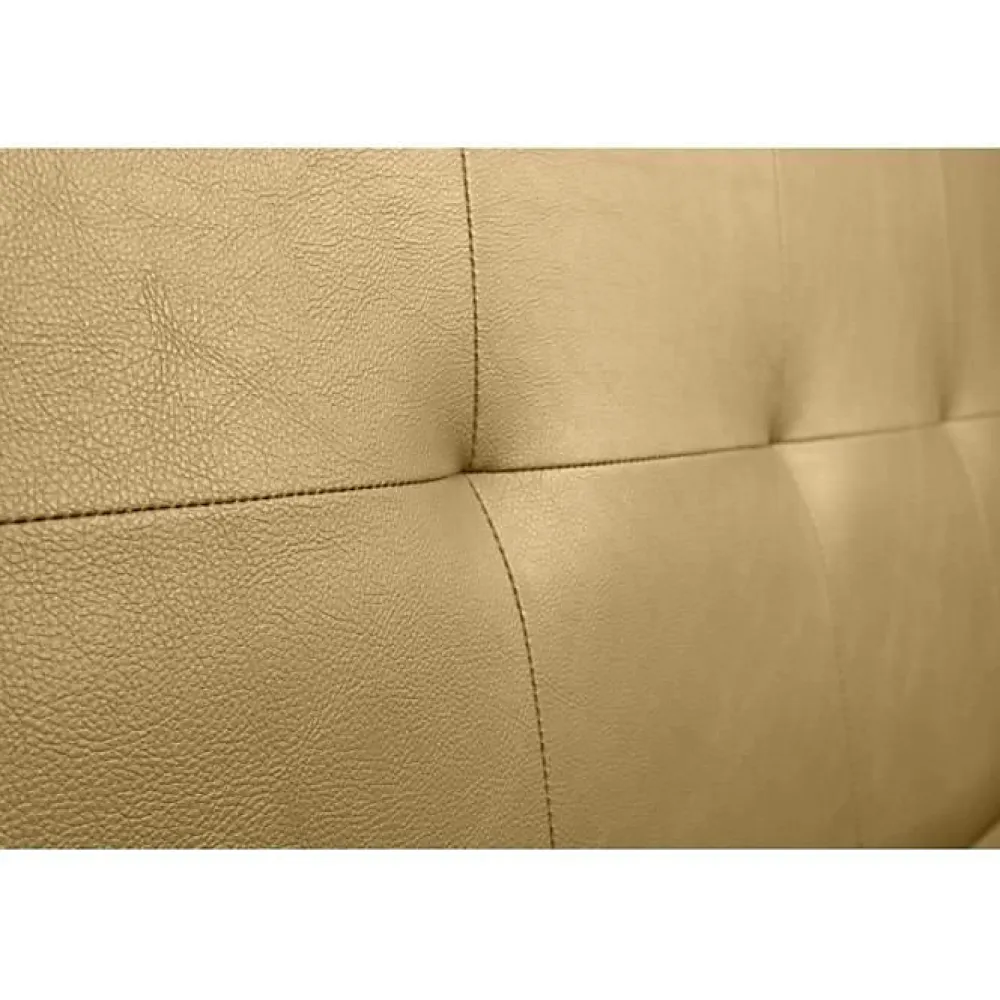 Eccox Tête de lit - - Aster - Similicuir doré - 130 cm - Épaisseur 8 cm - Anti-taches* Tête De Lit