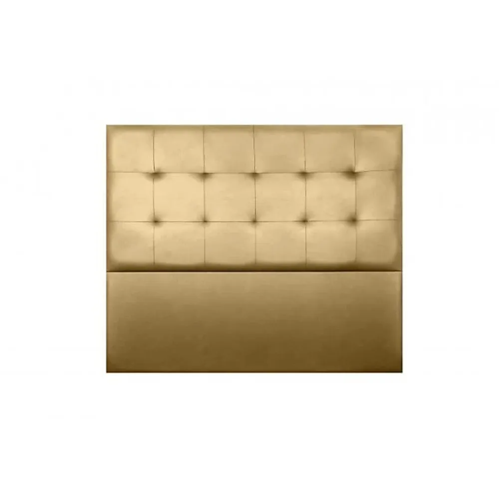 Eccox Tête de lit - - Aster - Similicuir doré - 130 cm - Épaisseur 8 cm - Anti-taches* Tête De Lit