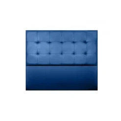 Tête de lit - - Aster - Similicuir bleu - 115 cm - Design contemporain><noscript><img width=