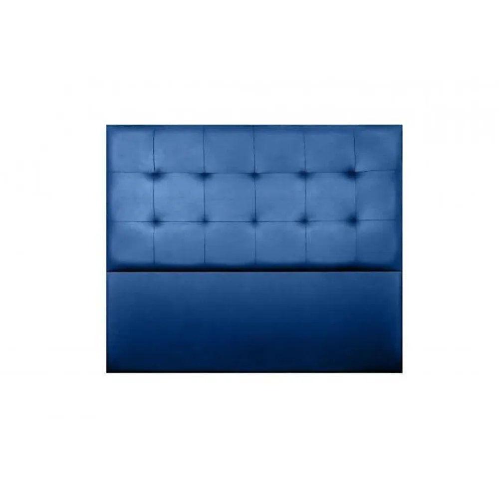 Tête de lit - - Aster - Similicuir bleu - 115 cm - Design contemporain>Eccox