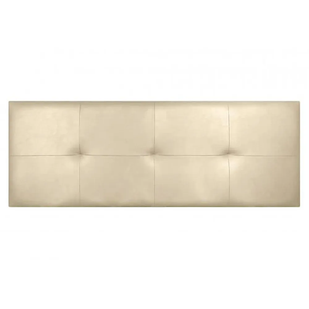 Tête de lit - - Cala - Similicuir beige - 190 cm - Rembourrage en mousse HR>Eccox Best