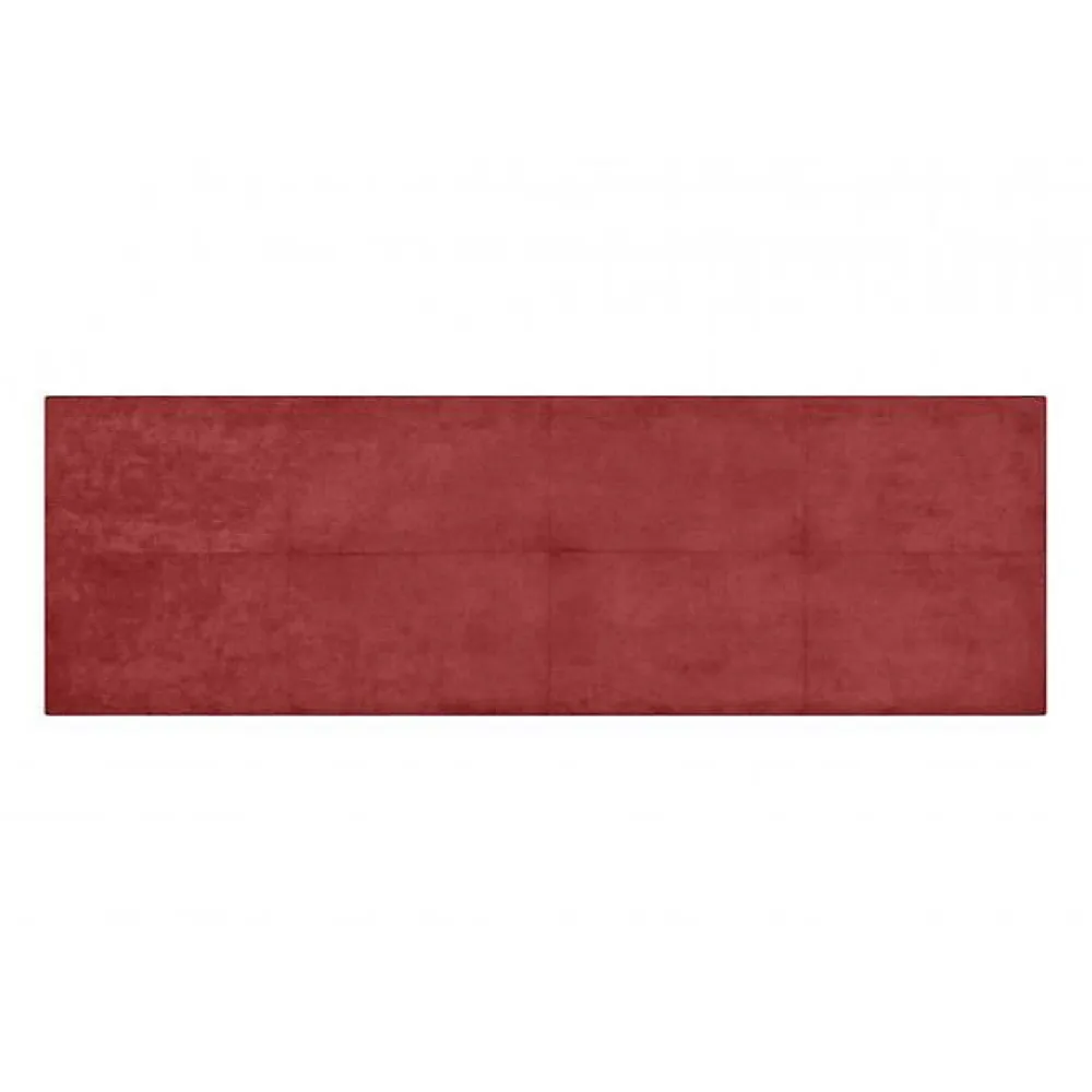 Tête de lit - - Cala - Tissu rouge - 160 cm - Rembourrage en mousse HR>Eccox