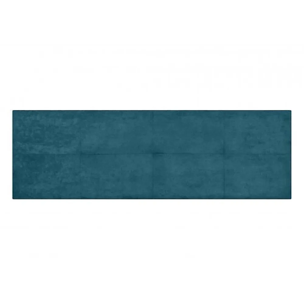 Eccox Tête de lit - - Cala - Tissu bleu - 220 cm - Rembourrage en mousse HR* Tête De Lit