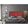 Tête de lit - - Dalia - Tissu Aqualine - Rouge - 170 cm - Rembourrée>Eccox Discount