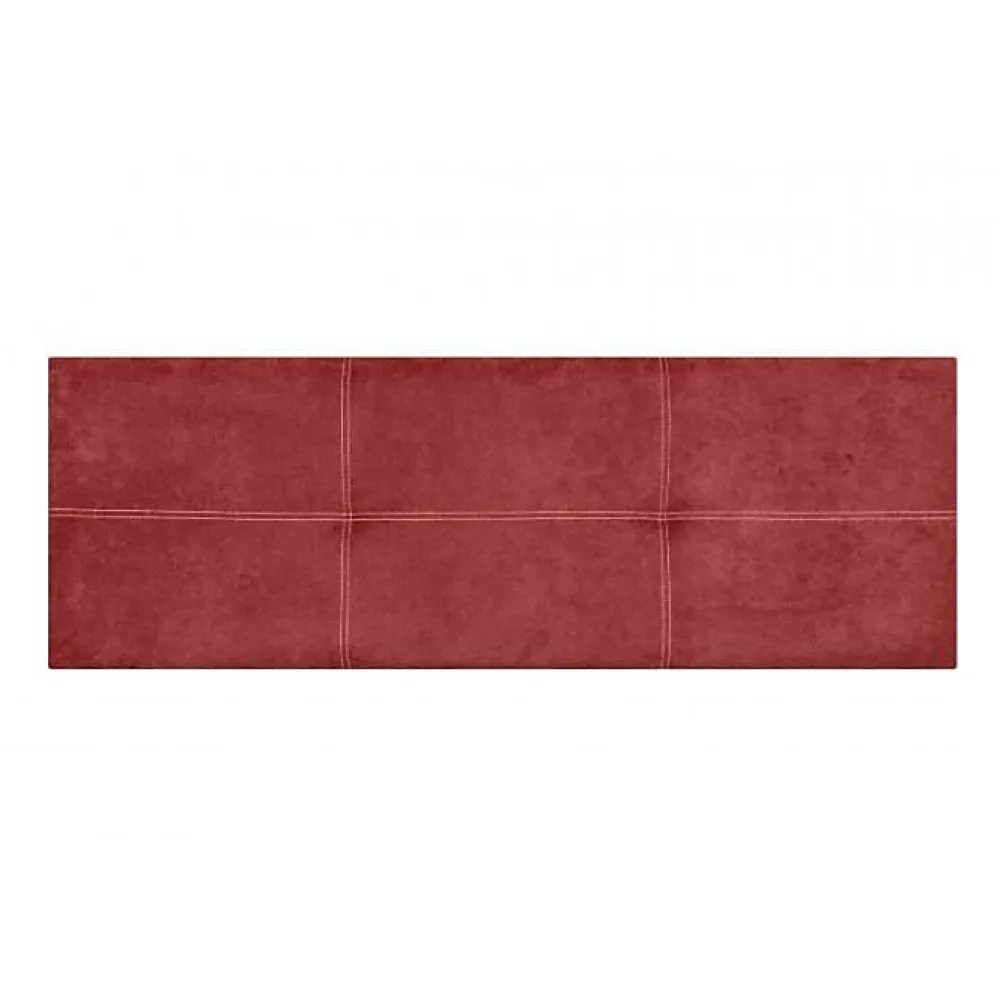 Eccox Tête de lit - - Dalia - Tissu Aqualine - Rouge - 210 cm - Rembourrée* Tête De Lit