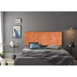 Tête de lit - - Dalia - Tissu Aqualine - Orange - 220 cm - Rembourrée>Eccox Clearance