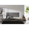 Eccox Tête de lit - - Deux Diamants - 152 x 57 x 5 cm - Tissu Anti-Tache - Couleur Gris* Tête De Lit