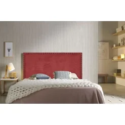 Eccox Tête de lit - - Lily - Tissu rouge - Antitache - 115 cm de largeur* Tête De Lit