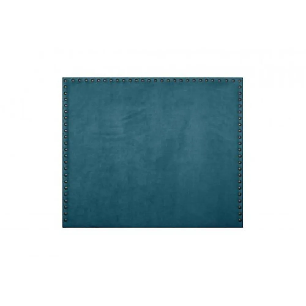 Tête de lit - - Lily - Tissu bleu - Antitache - 115 cm de largeur>Eccox Outlet