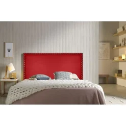 Eccox Tête de lit - - Lily - Similicuir rouge - 130 cm - Design élégant et moderne* Tête De Lit