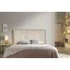 Tête de lit - - Lily - Tissu beige - Anti-taches - 100 cm de largeur>Eccox Best