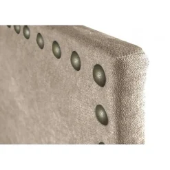 Tête de lit - - Lily - Tissu beige - Anti-taches - 100 cm de largeur><noscript><img width=