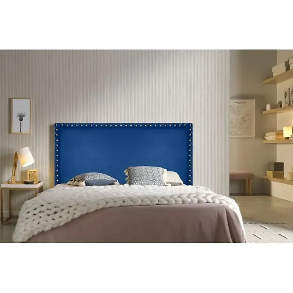 Eccox Tête de lit - - Lily - Similicuir bleu - 145 cm - Design moderne et élégant* Tête De Lit