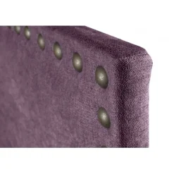 Eccox Tête de lit - - Lirio 145 - Tissu antitache - Violet - Hauteur 120 cm* Tête De Lit