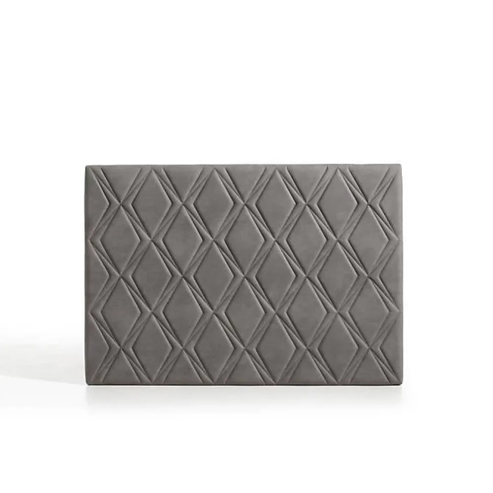 Eccox Tête de lit - - Rubi - Tissu Aquaclean - Gris - 160x115x8 cm* Tête De Lit