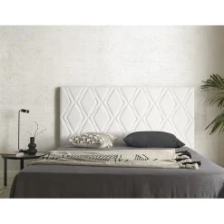 Tête de lit - - Rubi - Similicuir blanc - 160 cm - Design classique>Eccox Online