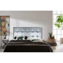 Eccox Tête de lit - - Silver Iris - Similicuir - 130 cm - Design contemporain - Garantie 2 ans* Tête De Lit