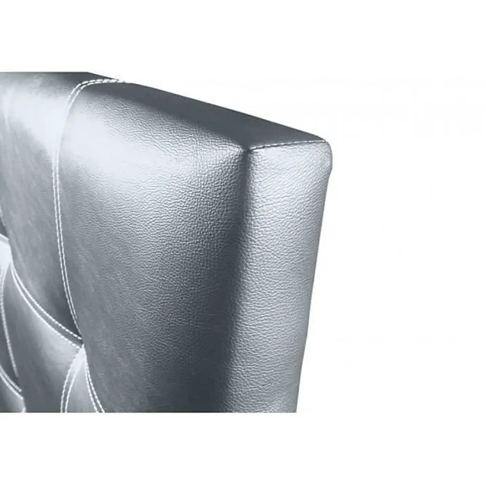 Eccox Tête de lit - - Silver Iris - Similicuir - 130 cm - Design contemporain - Garantie 2 ans* Tête De Lit