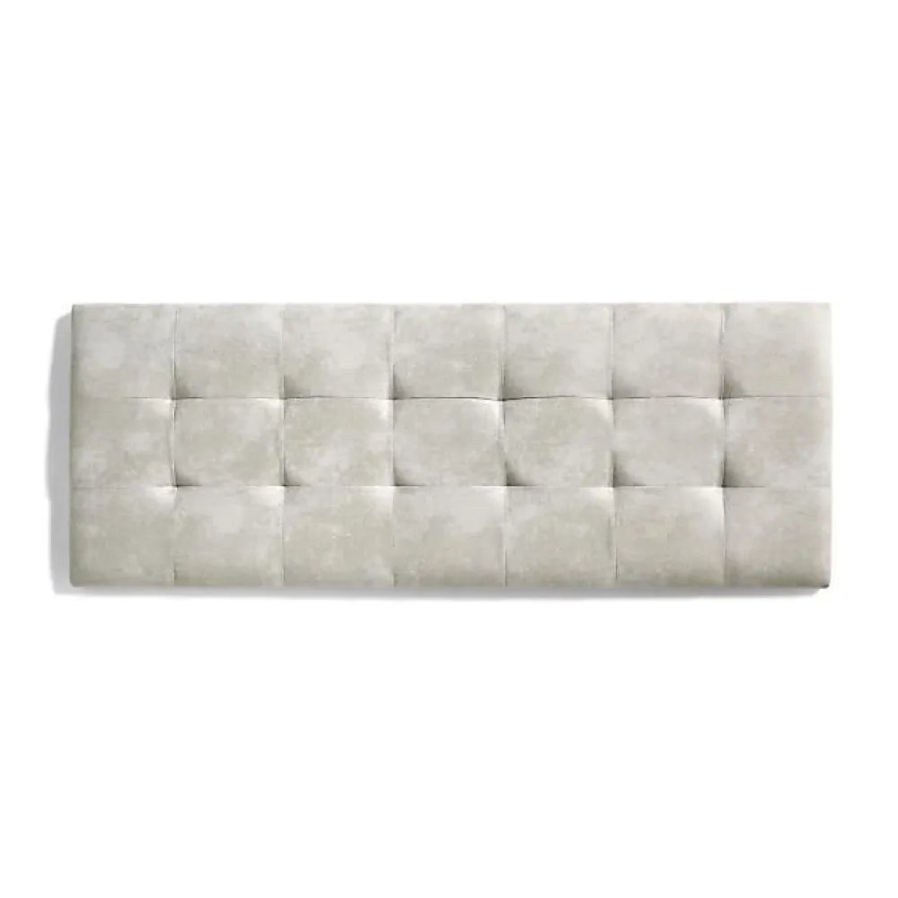 Eccox Tête de lit - - 112x57cm - Tissu Anti-Tache - Design Contemporain - Effet Granit Blanc Casse* Tête De Lit