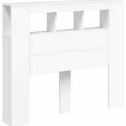 Vidaxl Tête de lit à LED blanc 120x18,5x103,5 cm bois d'ingénierie* Tête De Lit