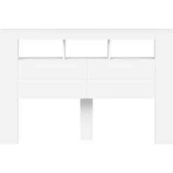Vidaxl Tête de lit à LED blanc 160x18,5x103,5 cm bois d'ingénierie* Tête De Lit