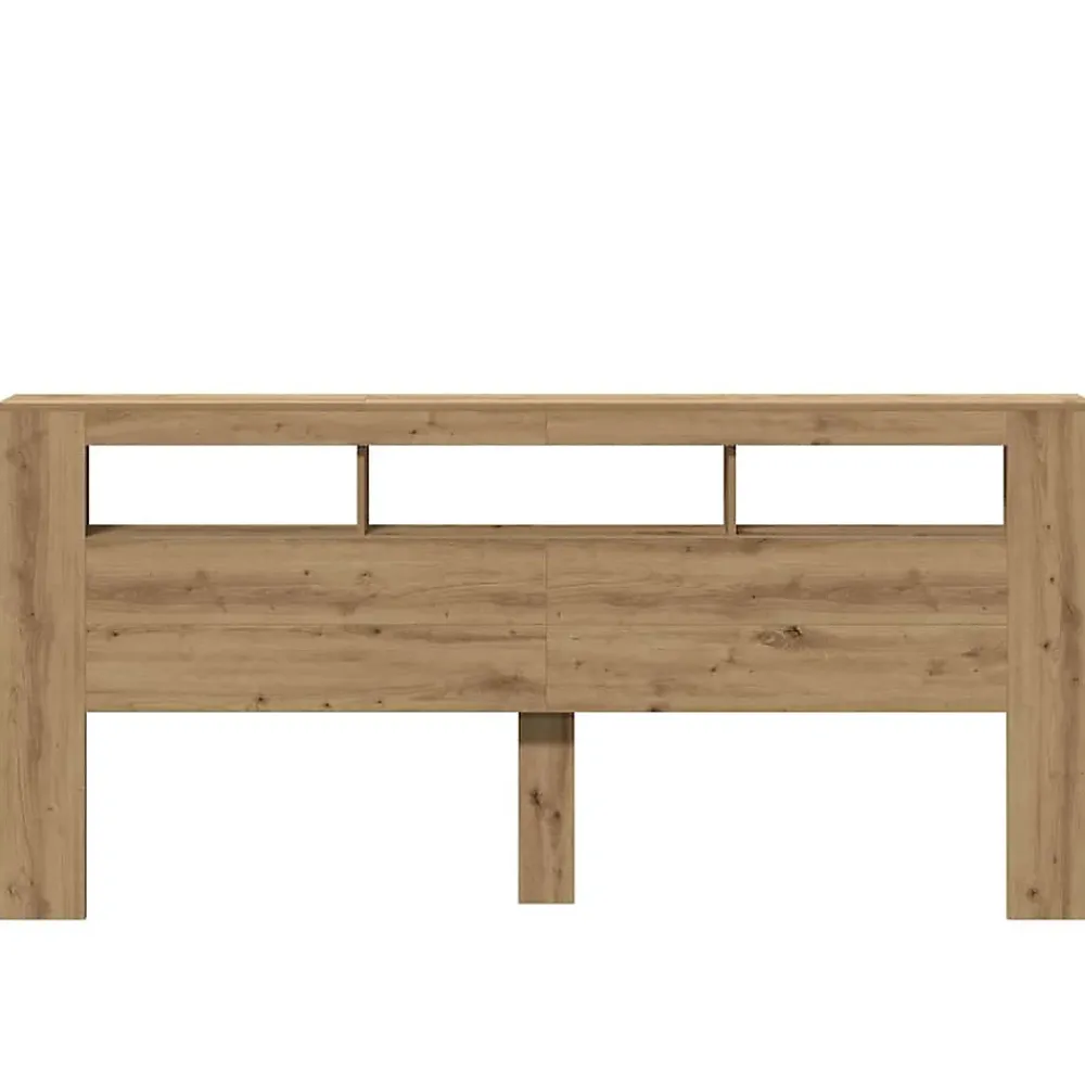 Vidaxl Tête de lit à LED chêne artisanal 220x18,5x103,5 cm* Tête De Lit