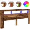 Tête de lit à LED vieux bois 220x18,5x103,5cm bois d'ingénierie>Vidaxl Clearance