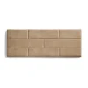 Eccox Tête de lit 120 Mur Brique Tissu Anti-Tache 152x57x5cm Camel Clair.* Tête De Lit