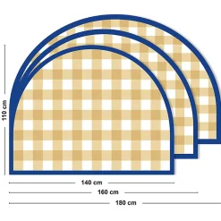 Tête de lit - Vichy - intissé 225g/m² - pré-encollé - Jaune - 110x180cm>99Deco Best
