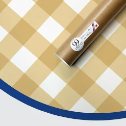 99Deco Tête de lit - Vichy - intissé 225g/m² - pré-encollé - Jaune - 110x160cm* Tête De Lit