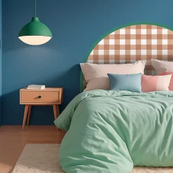 Tête de lit - Vichy - intissé 225g/m² - pré-encollé - Rouge - 110x140cm>99Deco Best
