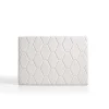 Eccox Tête de lit Agata en similicuir blanc pour lit 110 115x115x8.* Tête De Lit