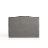 Eccox Tête de lit Ambar en tissu gris pour lit 105 115x115x8.* Tête De Lit