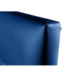 Tête de lit Aster en similicuir bleu 90><noscript><img width=