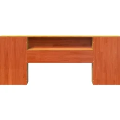 Vidaxl Tête de lit avec rangement cire marron 180cm bois massif de pin* Tête De Lit