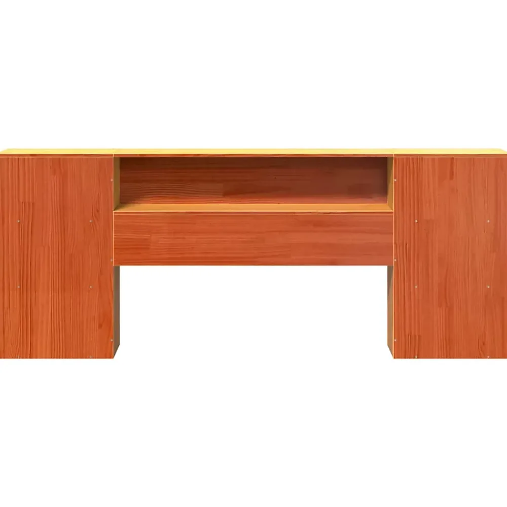 Vidaxl Tête de lit avec rangement cire marron 180cm bois massif de pin* Tête De Lit